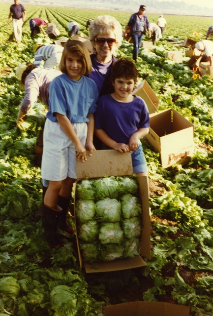 Noroian family in the fields